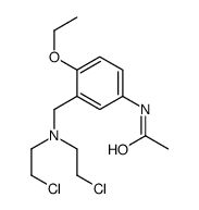 N-[3-[bis(2-chloroethyl)aminomethyl]-4-ethoxyphenyl]acetamide Structure