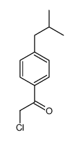 2-chloro-1-[4-(2-methylpropyl)phenyl]ethanone Structure