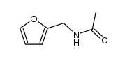 N-(呋喃-2-基甲基)乙酰胺结构式