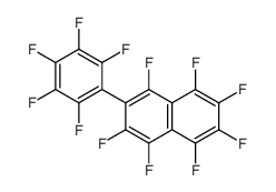 1,2,3,4,5,6,8-heptafluoro-7-(2,3,4,5,6-pentafluorophenyl)naphthalene结构式