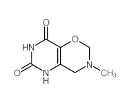 3-methyl-5-oxa-3,8,10-triazabicyclo[4.4.0]dec-11-ene-7,9-dione structure