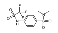 N,N-dimethyl-4-(trifluoromethylsulfonylamino)benzenesulfonamide结构式