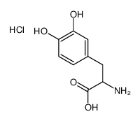 [1-carboxy-2-(3,4-dihydroxyphenyl)ethyl]azanium,chloride Structure