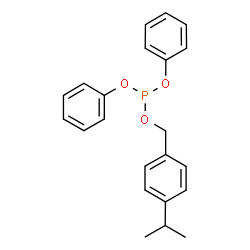 Phosphorous acid (4-isopropylbenzyl)diphenyl ester结构式