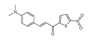 3-[4-(dimethylamino)phenyl]-1-(5-nitrothiophen-2-yl)prop-2-en-1-one结构式