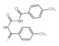 Benzamide,4-methyl-N-[[[(4-methylphenyl)thioxomethyl]amino]carbonyl]-结构式