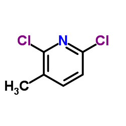 2,6-Dichloro-3-methylpyridine Structure