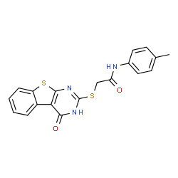 Acetamide, 2-[(1,4-dihydro-4-oxo[1]benzothieno[2,3-d]pyrimidin-2-yl)thio]-N-(4-methylphenyl)- (9CI) picture