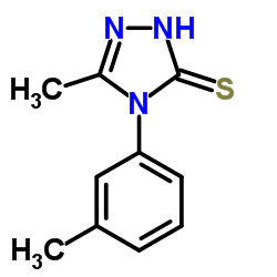 5-METHYL-4-(3-METHYLPHENYL)-4H-1,2,4-TRIAZOLE-3-THIOL结构式