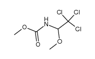 (2,2,2-trichloro-1-methoxy-ethyl)-carbamic acid methyl ester结构式