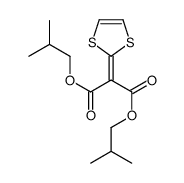 bis(2-methylpropyl) 2-(1,3-dithiol-2-ylidene)propanedioate结构式