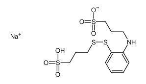 sodium hydrogen 3-[[2-[(3-sulphonatopropyl)amino]phenyl]dithio]propane-1-sulphonate Structure