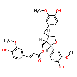 9-O-Feruloyllariciresil structure