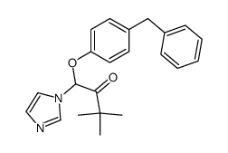 1-(4-benzyl-phenoxy)-1-imidazol-1-yl-3,3-dimethyl-butan-2-one结构式