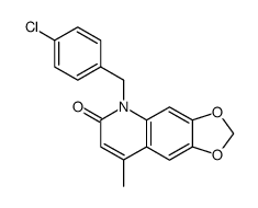 5-(4-Chloro-benzyl)-8-methyl-5H-[1,3]dioxolo[4,5-g]quinolin-6-one Structure