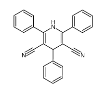 2,4,6-triphenyl-3,5-dicyano-1,4-dihydropyridine Structure