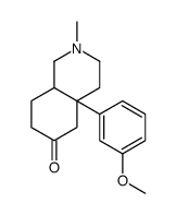 (4aS,8aS)-4a-(3-methoxyphenyl)-2-methyl-3,4,5,7,8,8a-hexahydro-1H-isoquinolin-6-one结构式