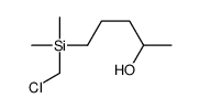5-[chloromethyl(dimethyl)silyl]pentan-2-ol Structure