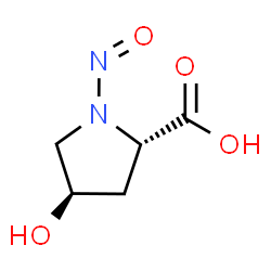 D-Proline, 4-hydroxy-1-nitroso-, (4S)-rel- (9CI)结构式