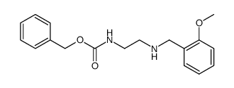 [2-(2-methoxy-benzylamino)-ethyl]carbamic acid benzyl ester Structure