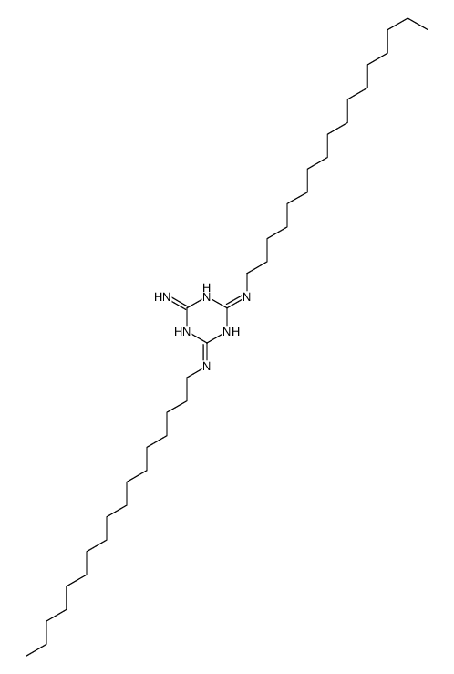 2-N,4-N-di(heptadecyl)-1,3,5-triazine-2,4,6-triamine Structure