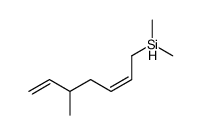 dimethyl-(5-methyl-hepta-2c,6-dienyl)-silane Structure