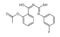 [2-[(3-fluorophenyl)carbamothioylcarbamoyl]phenyl] acetate Structure