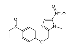 2-[(4-ethylsulfinylphenoxy)methyl]-1-methyl-5-nitroimidazole结构式