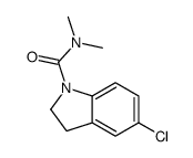 5-chloro-N,N-dimethyl-2,3-dihydroindole-1-carboxamide Structure