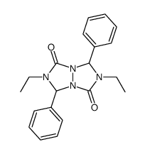 2,6-diethyl-3,7-diphenyl-tetrahydro-[1,2,4]triazolo[1,2-a][1,2,4]triazole-1,5-dione结构式