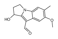 2,3-dihydro-1-hydroxy-7-methoxy-6-methyl-1H-pyrrolo<1,2-a>indole-9-carboxaldehyde结构式