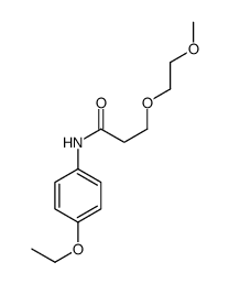 N-(4-ethoxyphenyl)-3-(2-methoxyethoxy)propanamide Structure