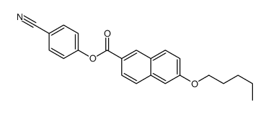 (4-cyanophenyl) 6-pentoxynaphthalene-2-carboxylate Structure