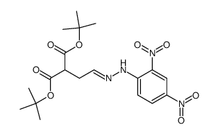 2-{2-[(2,4-Dinitro-phenyl)-hydrazono]-ethyl}-malonic acid di-tert-butyl ester结构式