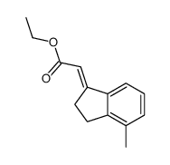 ethyl 2-(4-methyl-2,3-dihydroinden-1-ylidene)acetate Structure