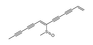 7-methylsulfinyltrideca-1,7-dien-3,5,9,11-tetrayne结构式