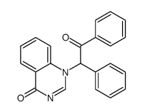 1-(2-oxo-1,2-diphenylethyl)quinazolin-4-one结构式