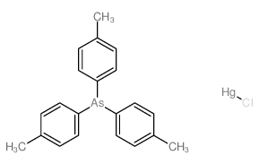 chloromercury,tris(4-methylphenyl)arsane Structure