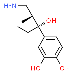 1,2-Benzenediol, 4-[(1R,2R)-3-amino-1-ethyl-1-hydroxy-2-methylpropyl]- (9CI) Structure