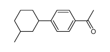 1-[4-(3-methyl-cyclohexyl)-phenyl]-ethanone-(1)结构式