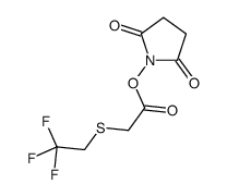 (2,5-dioxopyrrolidin-1-yl) 2-(2,2,2-trifluoroethylsulfanyl)acetate Structure