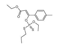 (Z)-3-(Ethoxy-propylsulfanyl-thiophosphoryloxy)-3-p-tolyl-acrylic acid ethyl ester结构式