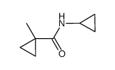Cyclopropanecarboxamide, N-cyclopropyl-1-methyl- (9CI) Structure