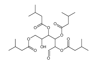 [2-hydroxy-3,4,5-tris(3-methylbutanoyloxy)-6-oxohexyl] 3-methylbutanoate Structure
