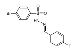 4-bromo-N-[(4-fluorophenyl)methylideneamino]benzenesulfonamide Structure