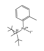 [PdI(P(tert-butyl)3)(o-tolyl)]结构式