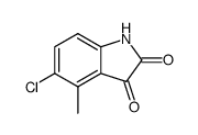 5-chloro-4-methyl-indoline-2,3-dione结构式