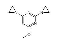 2,4-bis(aziridin-1-yl)-6-methoxypyrimidine Structure