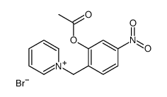 [5-nitro-2-(pyridin-1-ium-1-ylmethyl)phenyl] acetate,bromide Structure