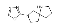 2-(1,7-diazaspiro[4.4]nonan-7-yl)-1,3,4-oxadiazole结构式